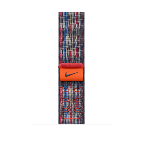 Apple 46mm Blue/Red Nike Sport Loop
