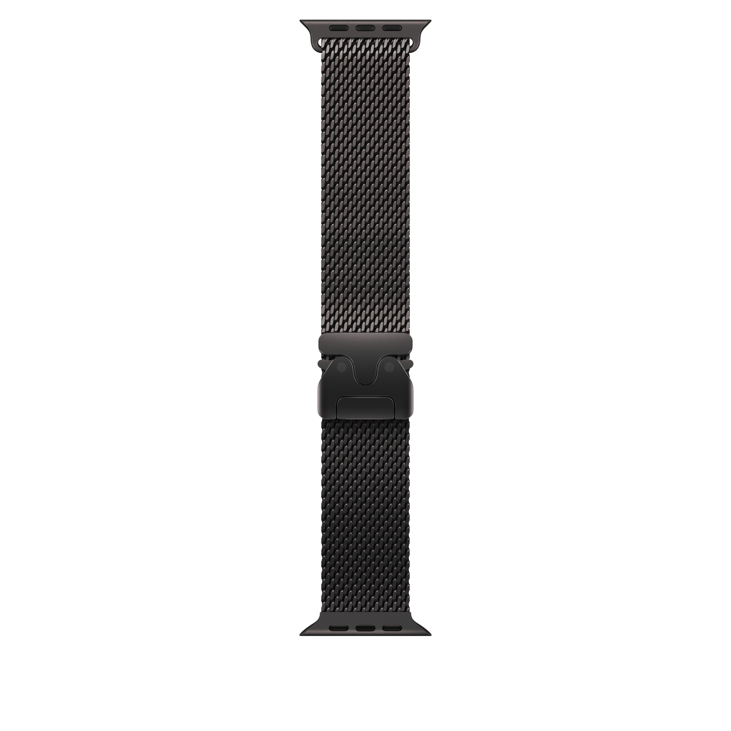 49mm Black Titanium Milanese Loop - Medium