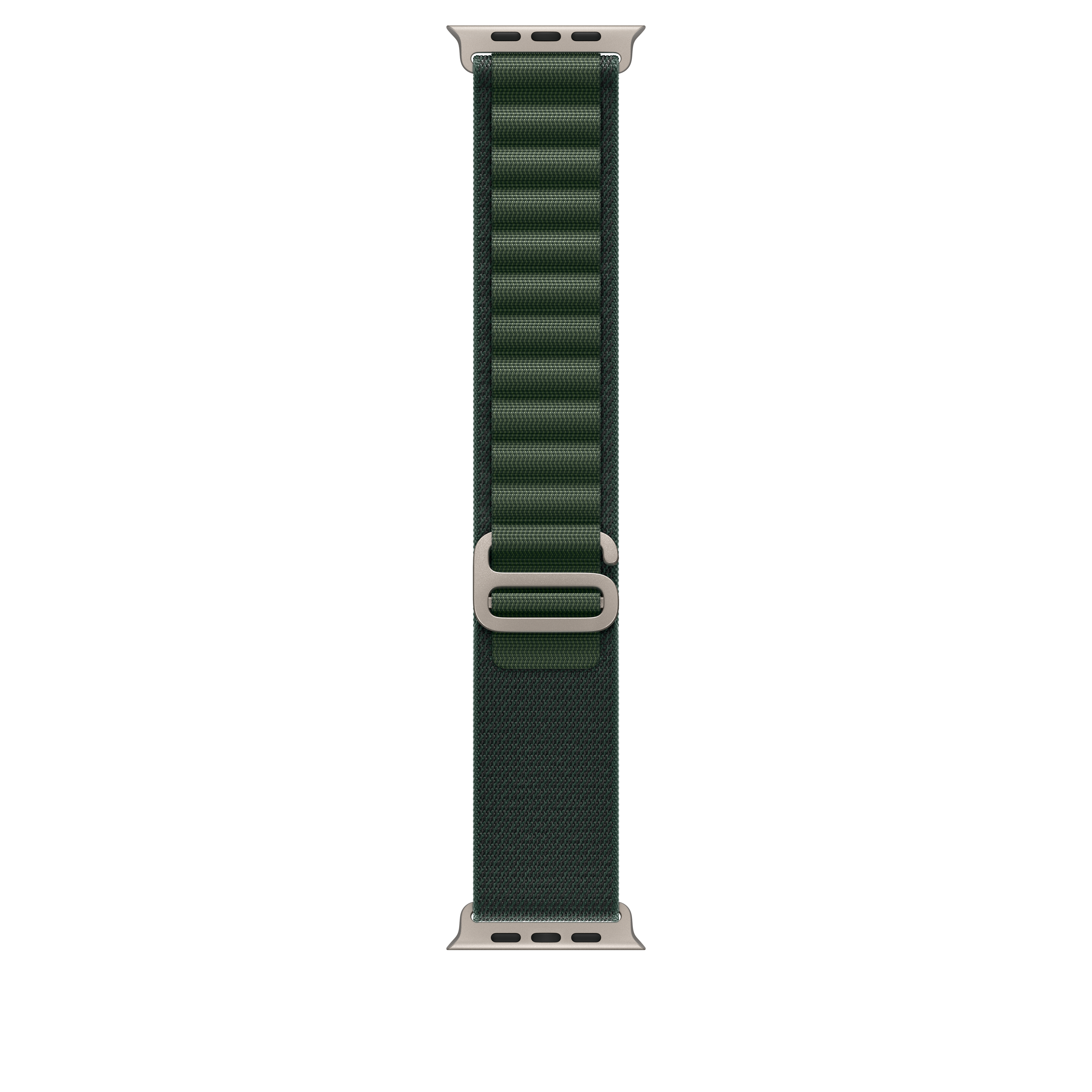 49mm Navy Alpine Loop - Medium - Natural Titanium Finish