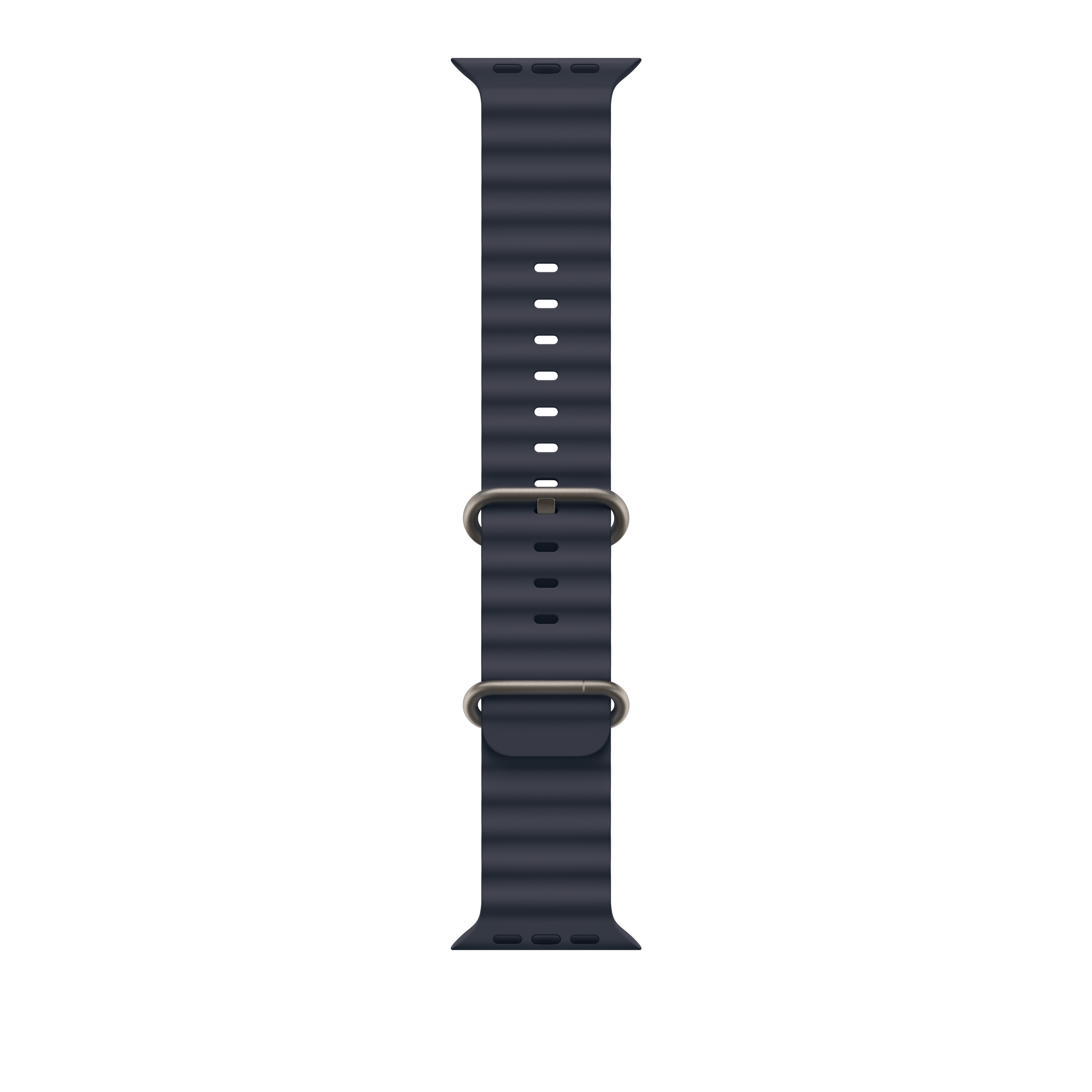 Apple 49mm Navy Ocean Band - Natural Titanium Finish