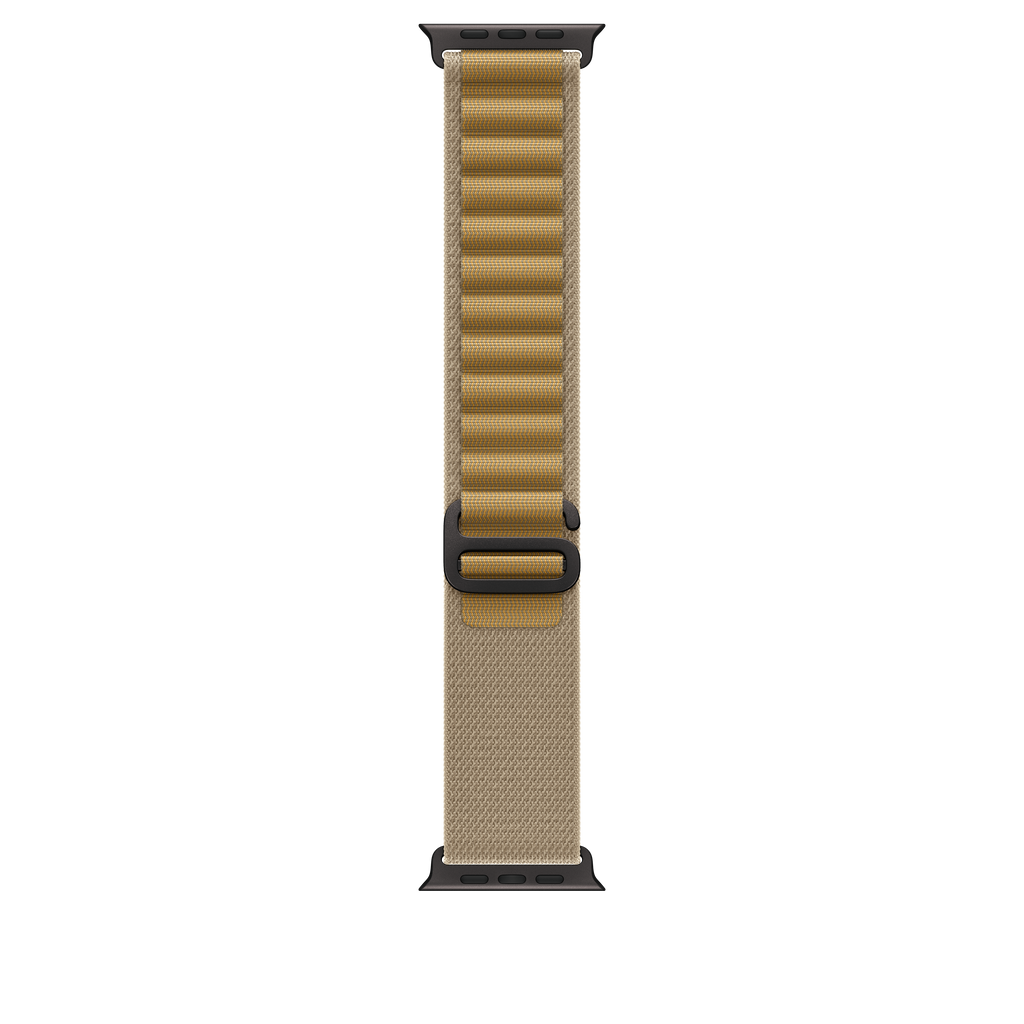 Apple 49mm Tan Alpine Loop - Medium - Black Titanium Finish