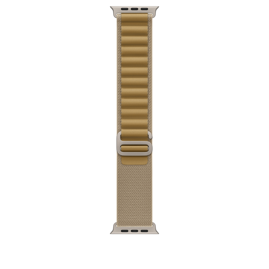 49mm Navy Alpine Loop - Medium - Natural Titanium Finish