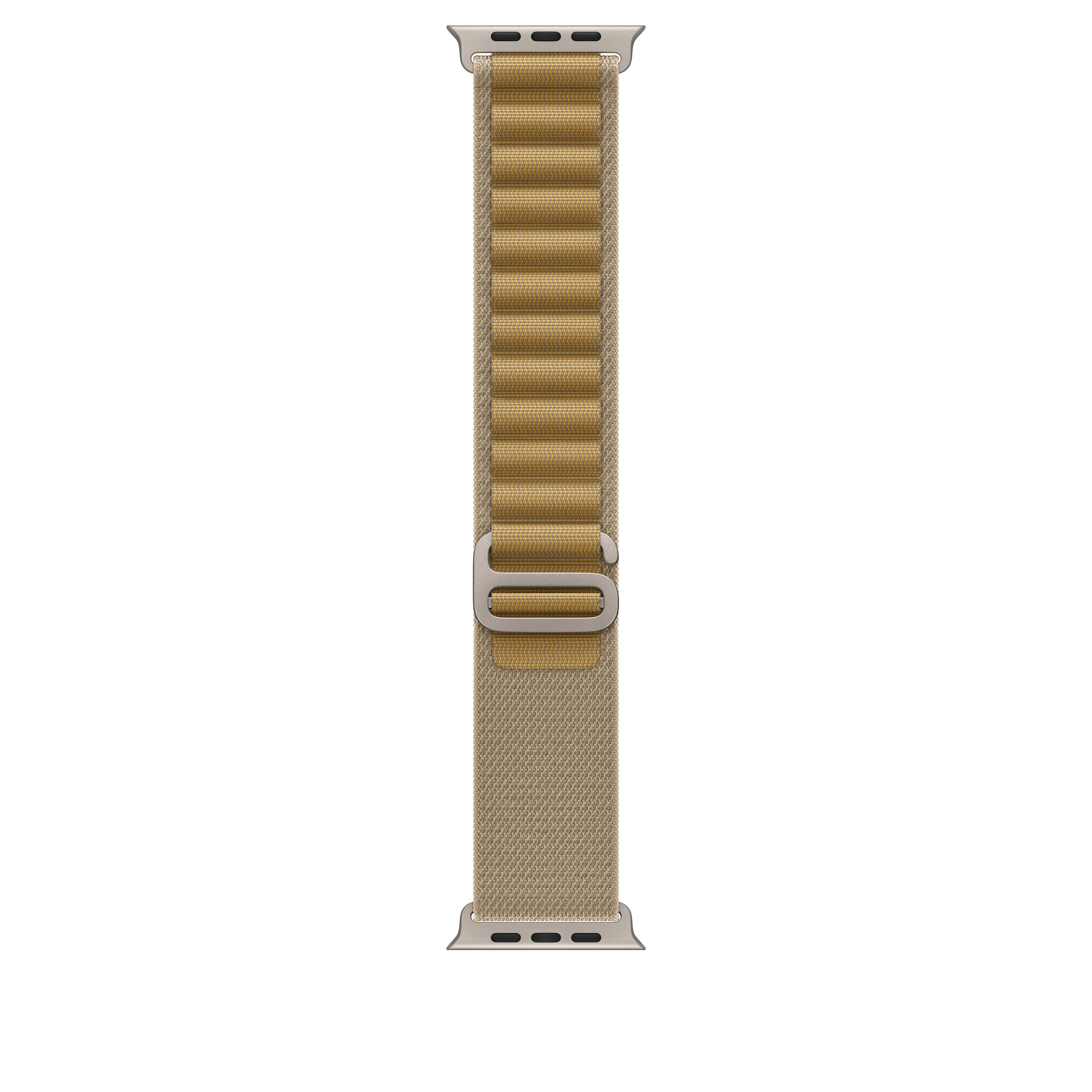 49mm Navy Alpine Loop - Medium - Natural Titanium Finish