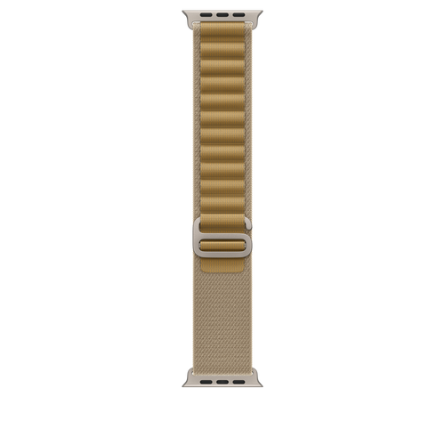 Apple 49mm Dark Green Alpine Loop - Medium - Natural Titanium Finish