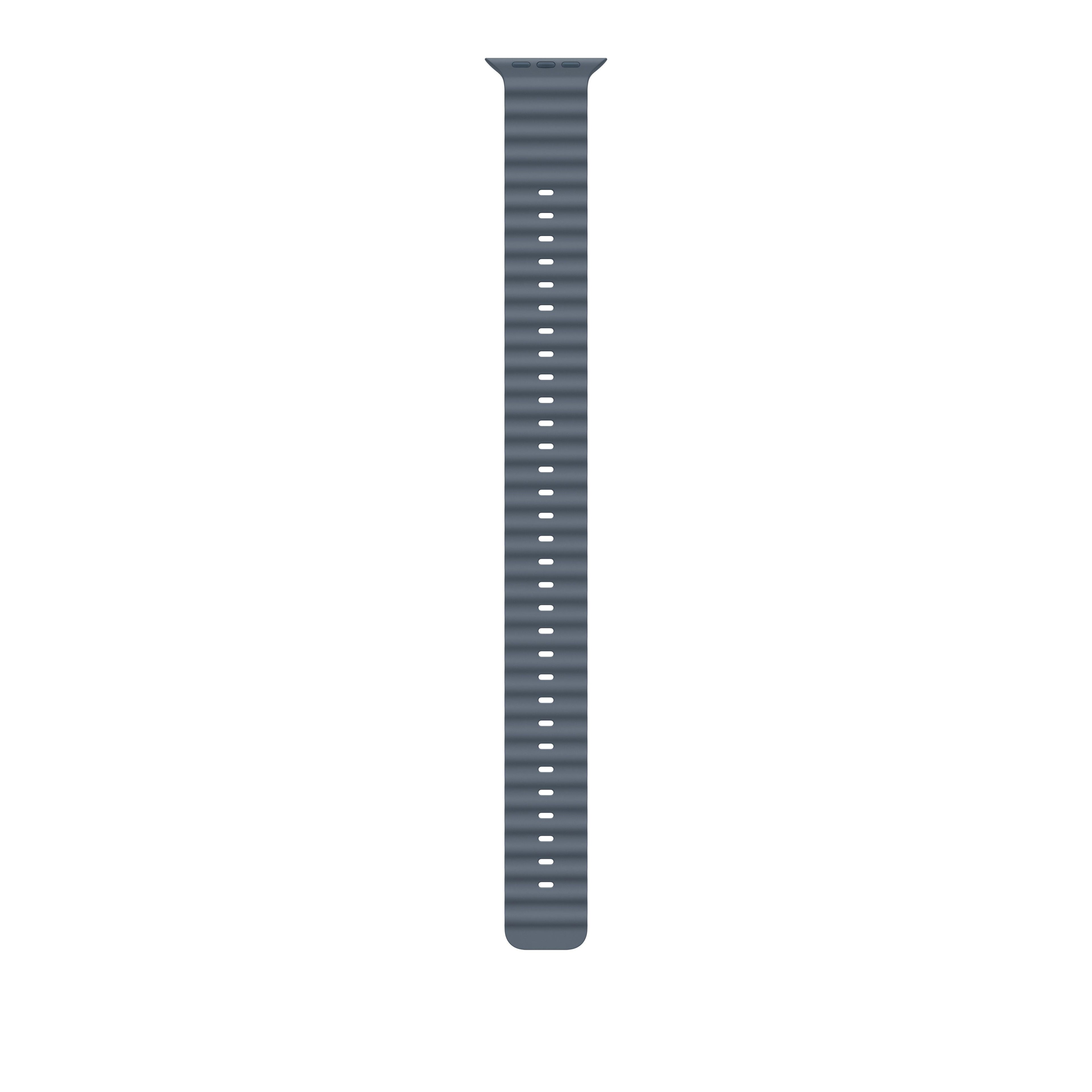 49mm Ice Blue Ocean Band - Natural Titanium Finish