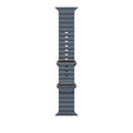 49mm Ice Blue Ocean Band - Natural Titanium Finish