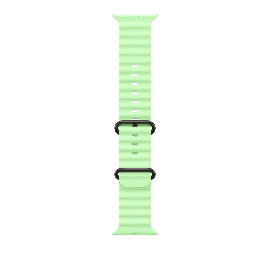 49mm Ice Blue Ocean Band Extension - Black Titanium Finish
