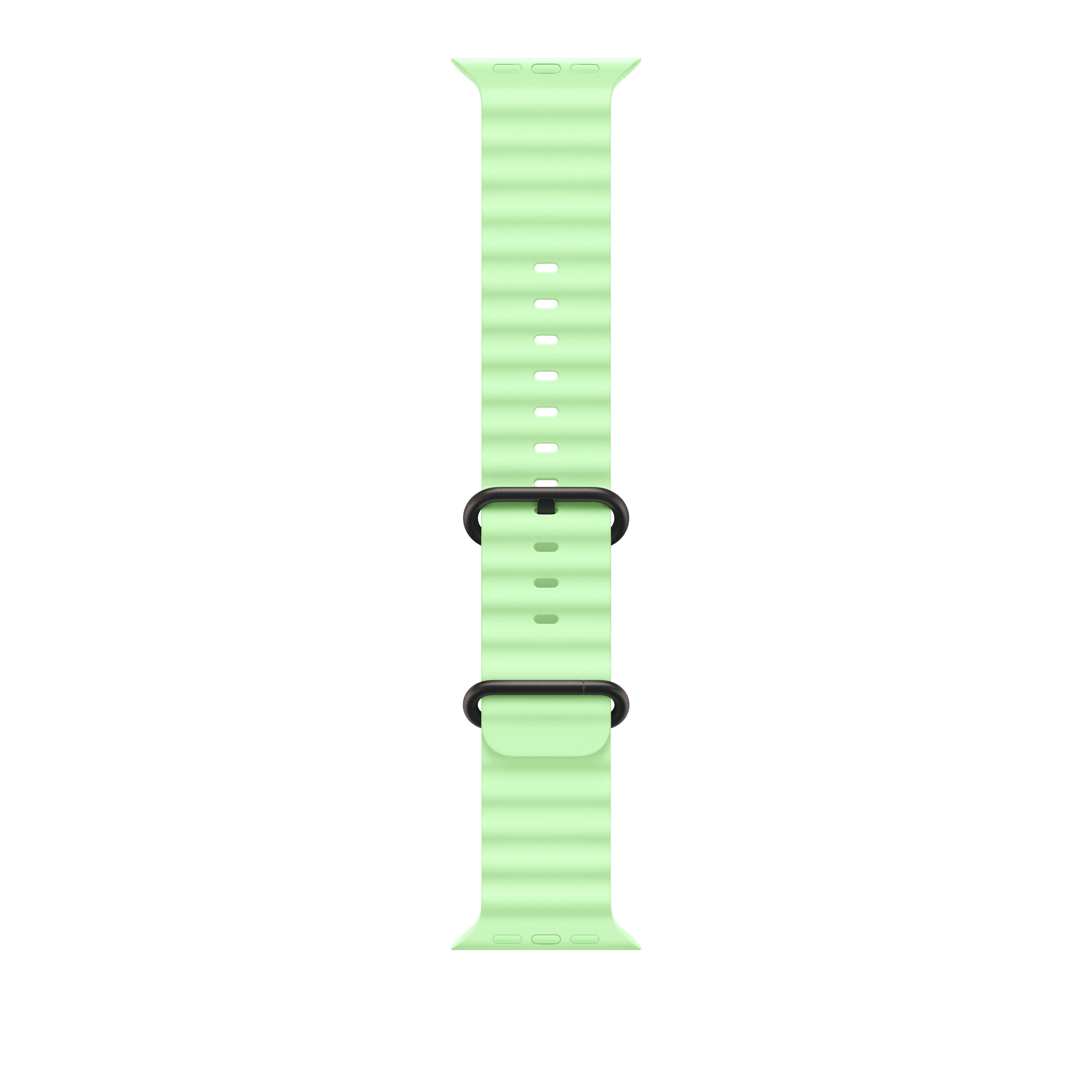 49mm Ice Blue Ocean Band Extension - Black Titanium Finish