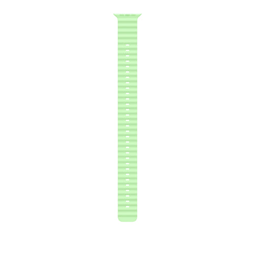 Apple 49mm Neon Green Ocean Band Extension - Natural Titanium Finish
