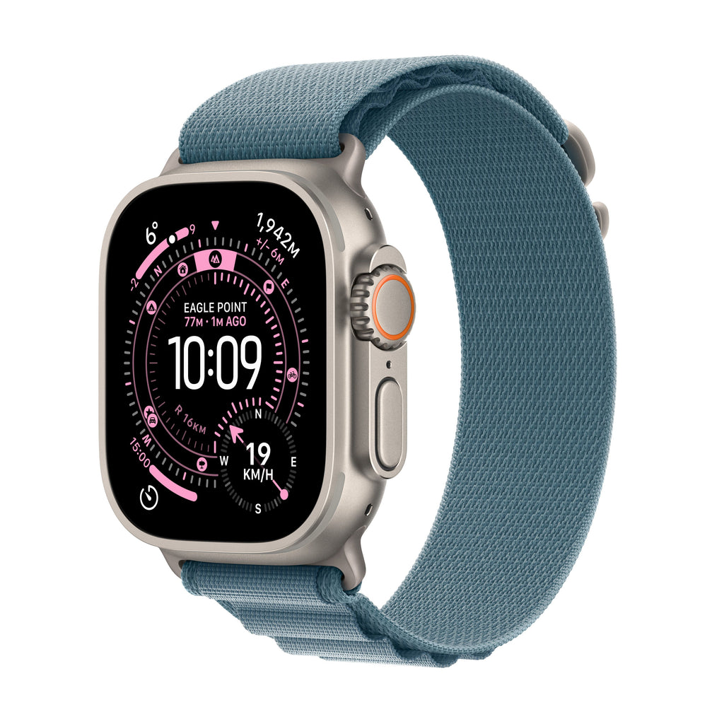Apple Watch Ultra 3 GPS + Cellular 49mm Natural Titanium Case with Natural Titanium Milanese Loop - Large