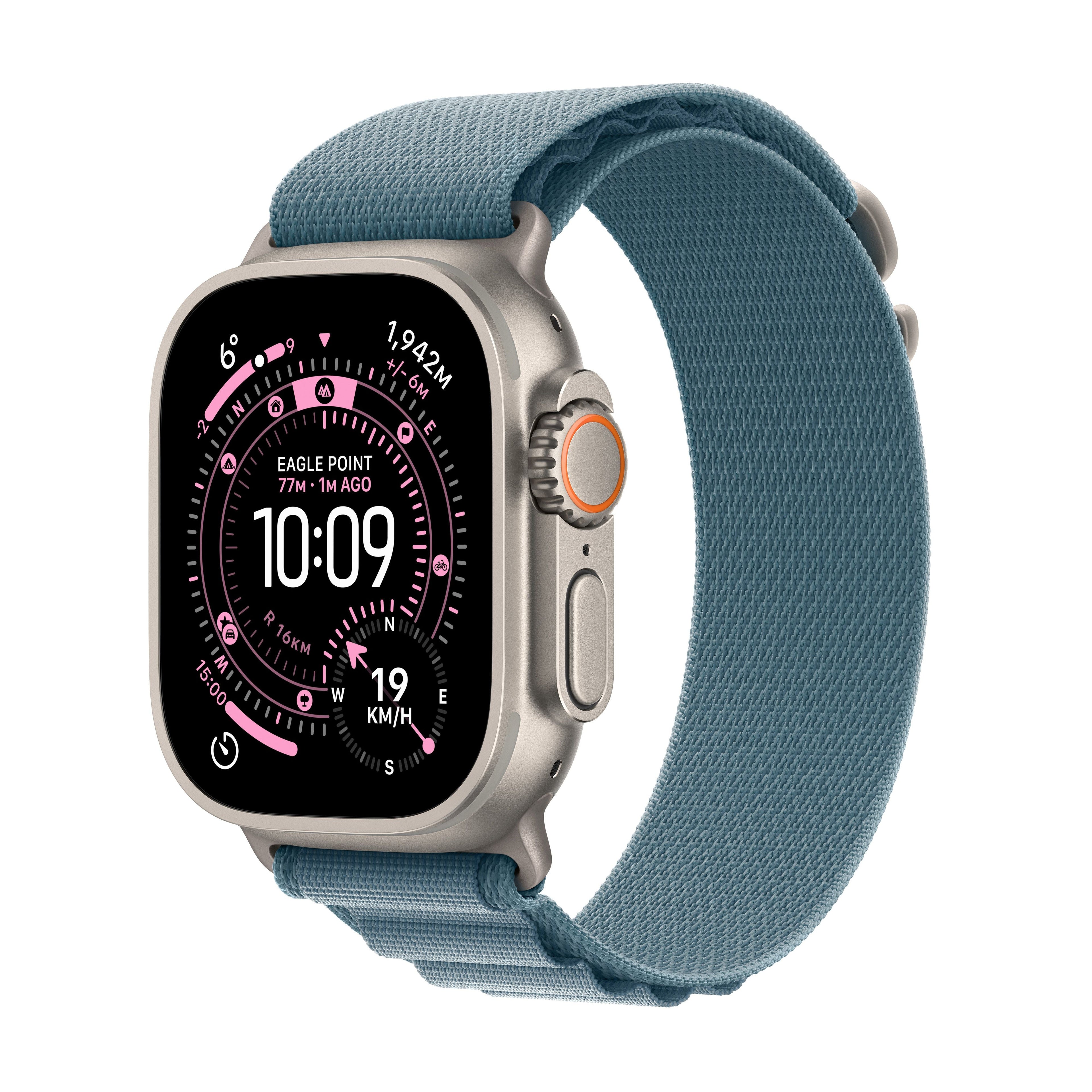 Apple Watch Ultra 3 GPS + Cellular 49mm Natural Titanium Case with Natural Titanium Milanese Loop - Large