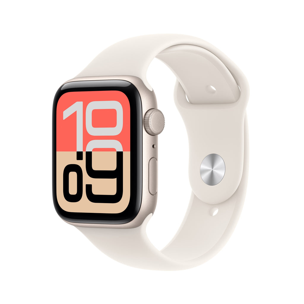 Apple Watch SE GPS 40mm Starlight Aluminium Case with Starlight Sport Band - M/L