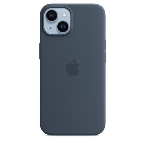 iPhone 14 Silicone Case with MagSafe - Storm Blue