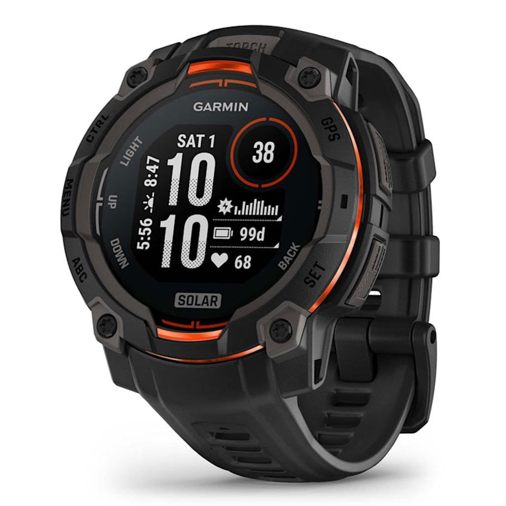 Garmin Instinct 3 45mm AMOLED - Black with Black Band