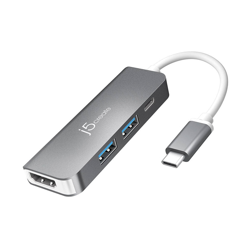 j5create JCD371 USB-C w/ PD 2.0, 2 USB Type-A, HDMI Port Hub