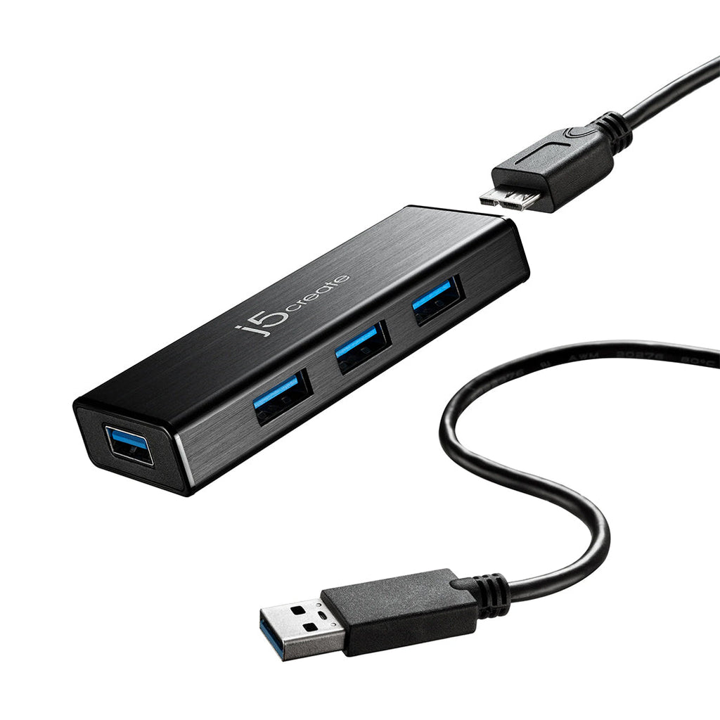 j5Create JUH344 USB™ 3.0 Super Speed 4-Port Hub