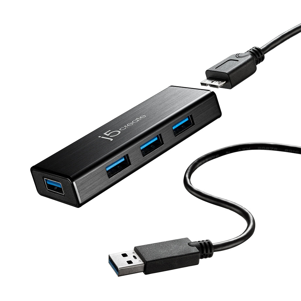 j5Create JUH344 USB™ 3.0 Super Speed 4-Port Hub