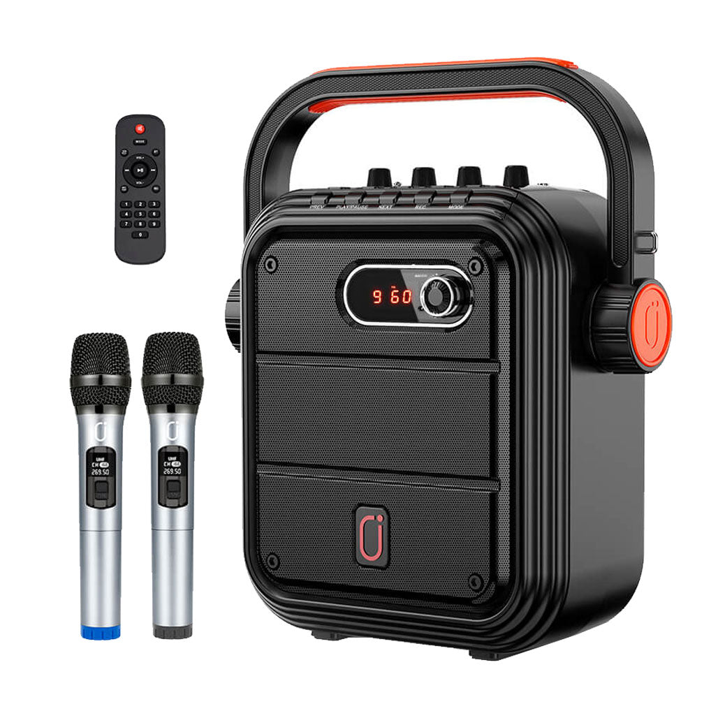 JYX JYX-66BT - Karaoke Machine with 2 Wireless Microphone