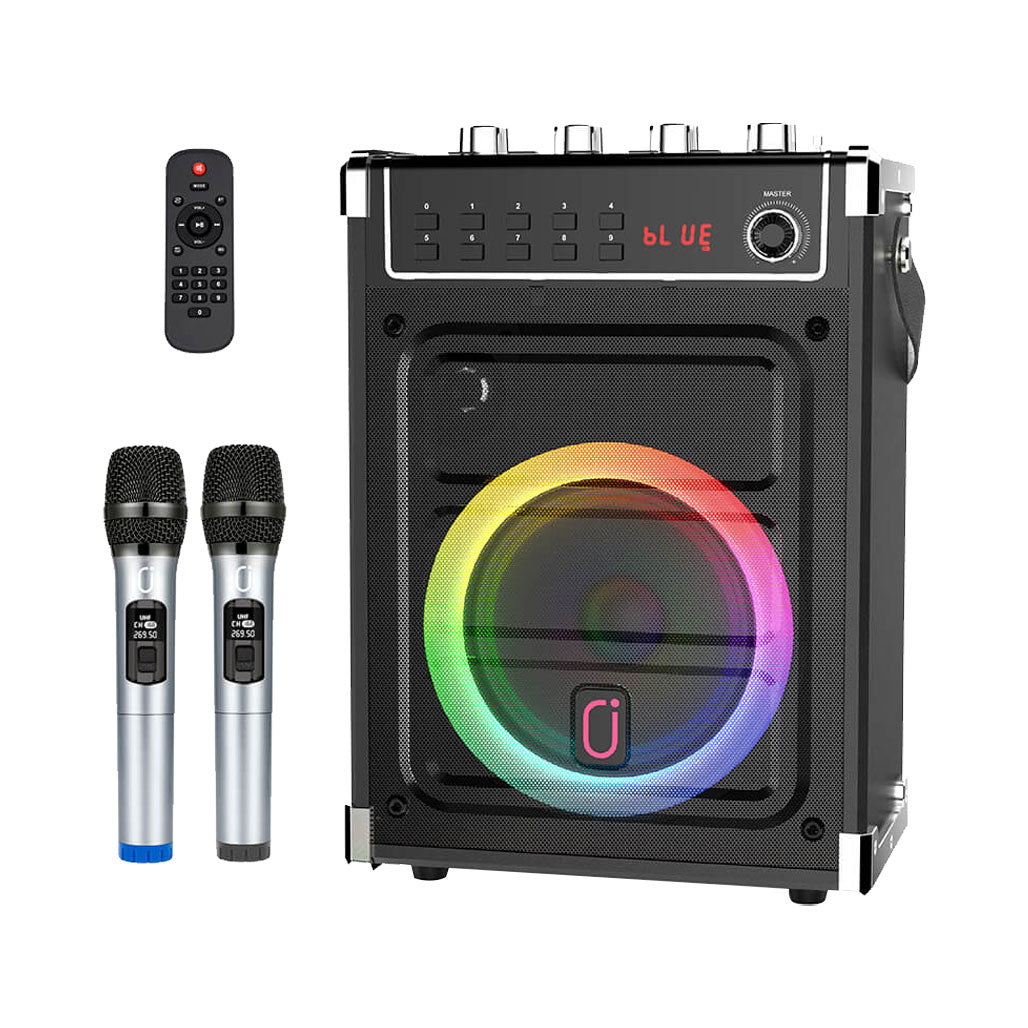 JYX JYX-69BT - LED Karaoke Machine with 2 Microphones