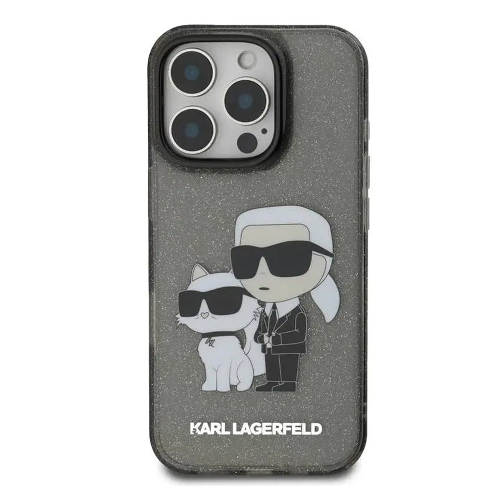 Karl Lagerfeld Case Karl & Choupette Logo for iPhone 16 Pro