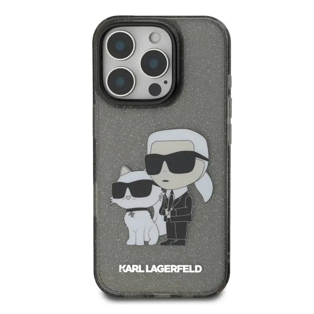 Karl Lagerfeld Case Karl & Choupette Logo for iPhone 16 Pro