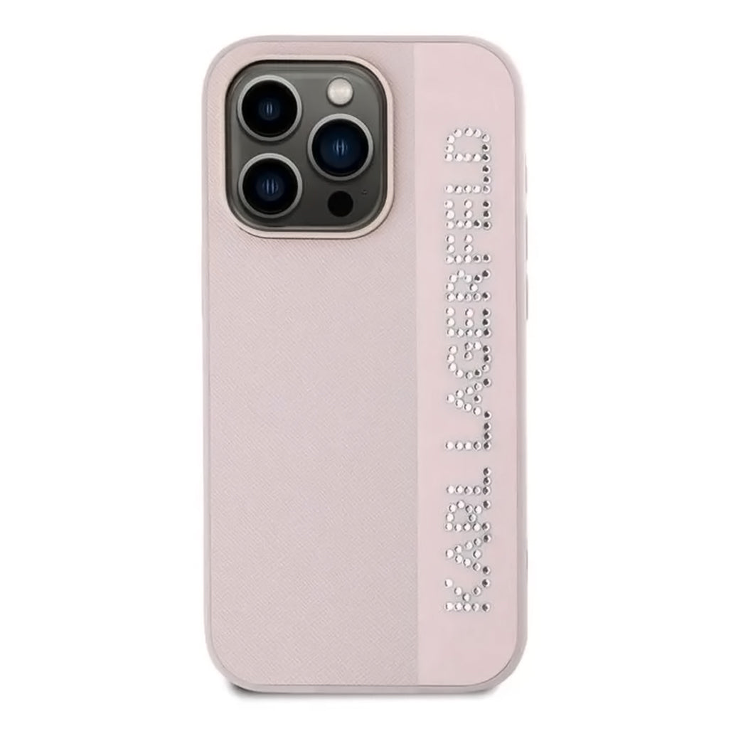 Karl Lagerfeld Saffiano Leather Hard Case for iPhone 16 Pro Max