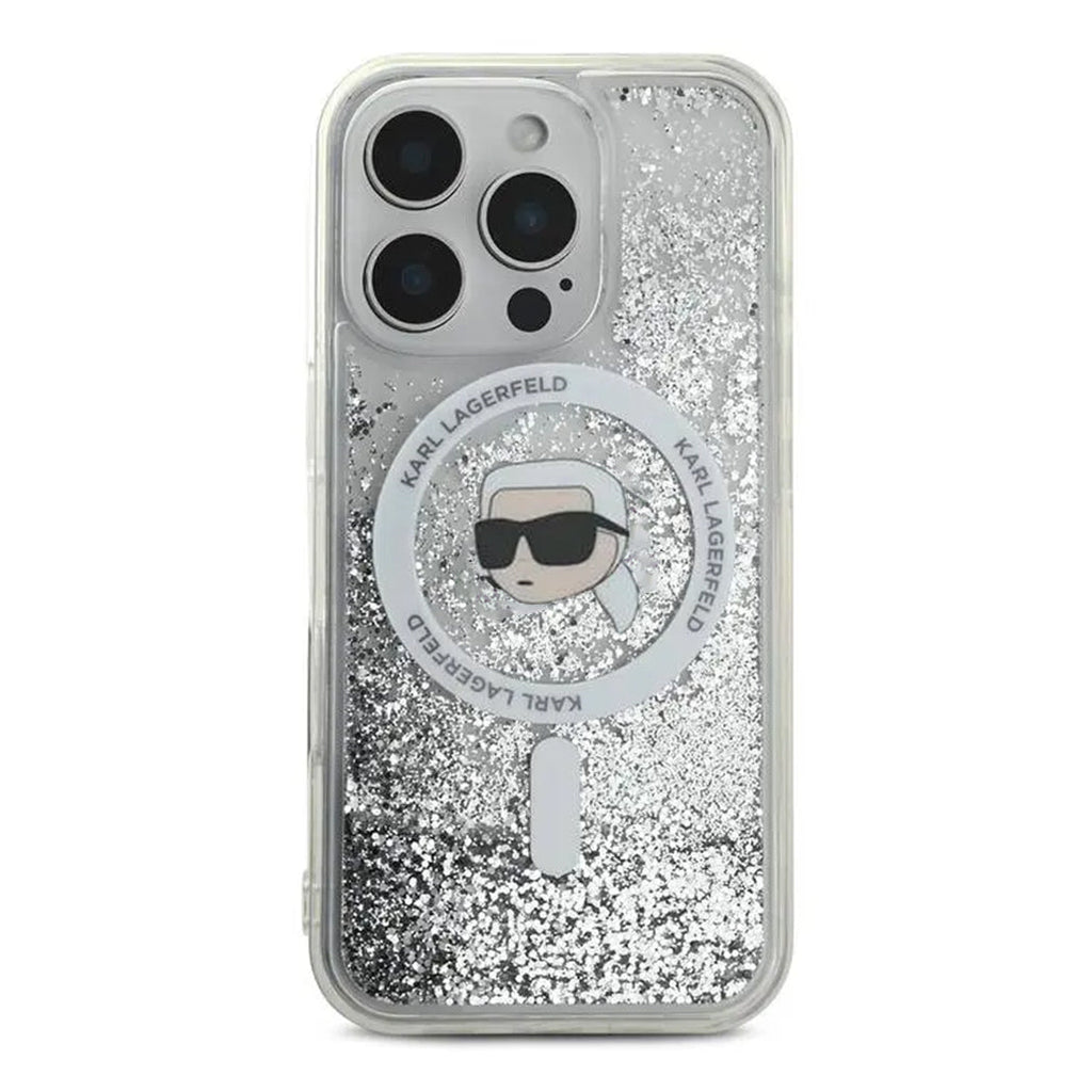 Karl Lagerfeld MagSafe Glitter Hard Case for iPhone 16 Pro Max