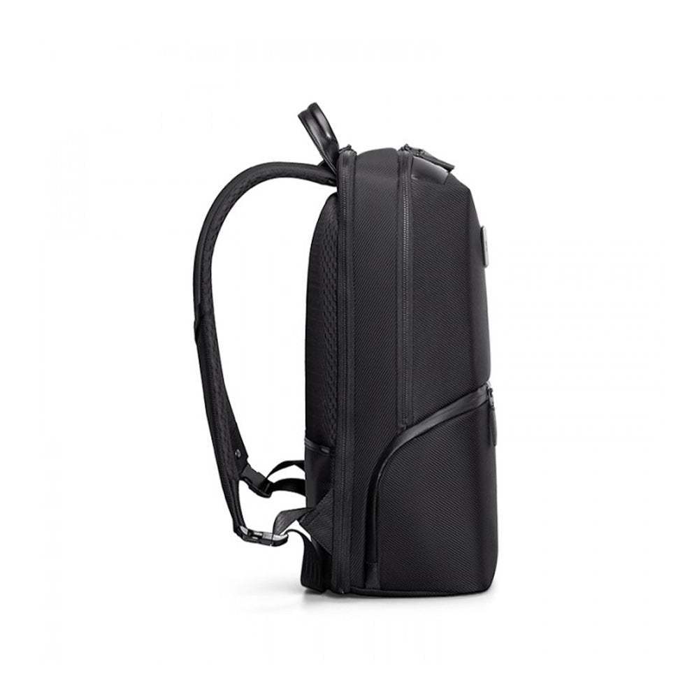 Kingsons Premium Leather Backpack KS3246W Black, Water-resistant, Light Weight