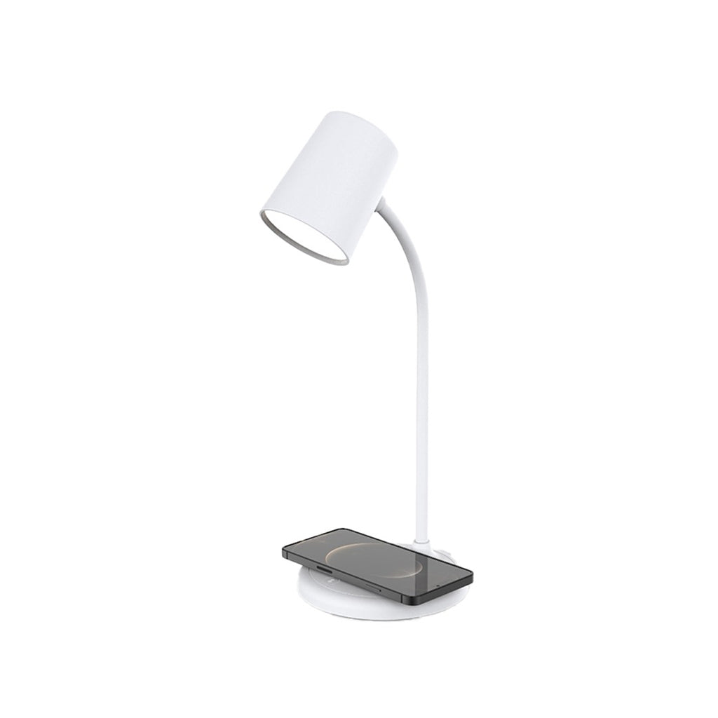Conqueror Lightning LED Desk Lamp 10W with Wireless Charging Function and Bluetooth Speaker - LDL18