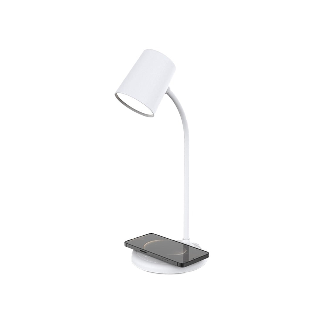 Conqueror Lightning LED Desk Lamp 10W with Wireless Charging Function and Bluetooth Speaker - LDL18