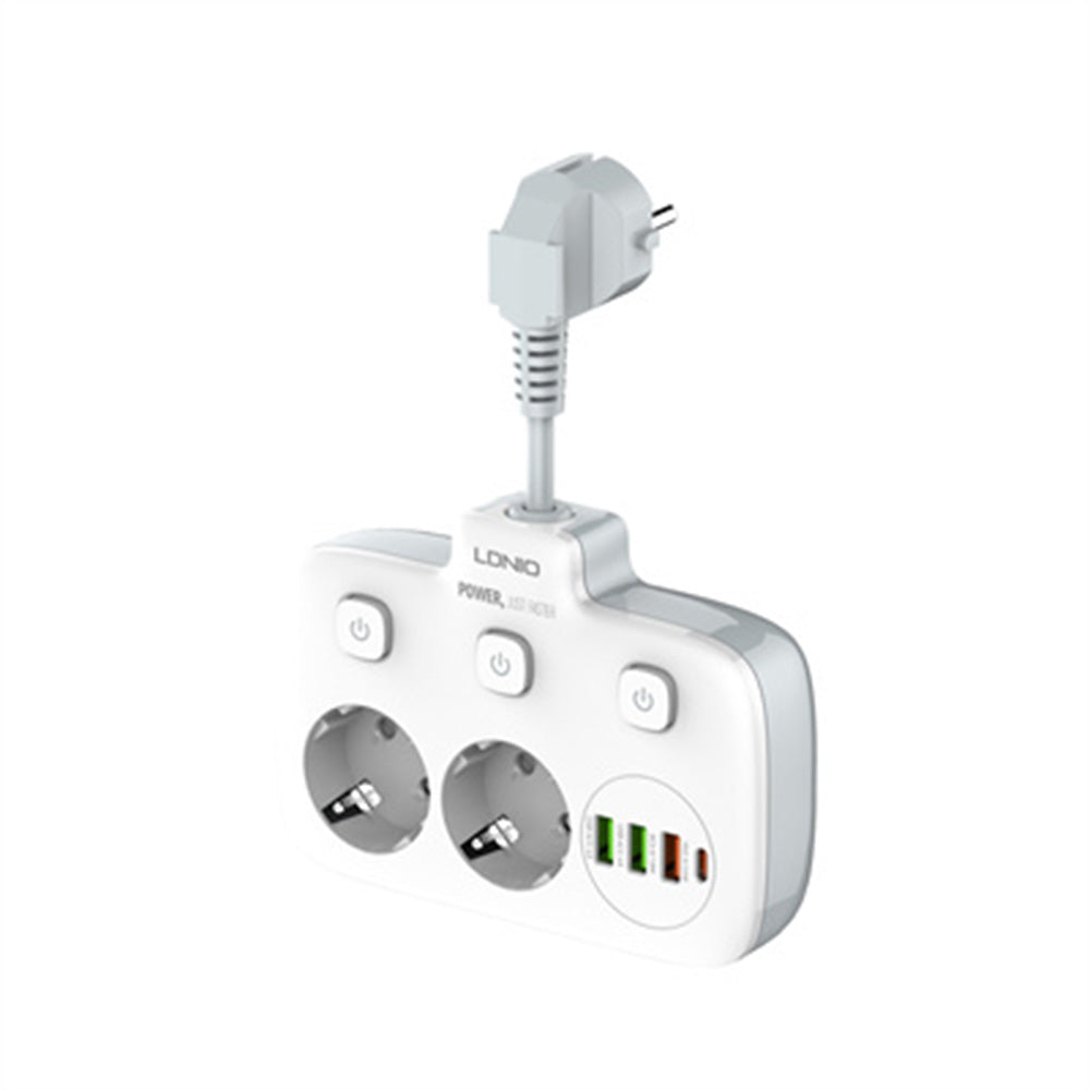 LDNIO 2 AC Outlets Portable Electrical Extension Socket - SC2413
