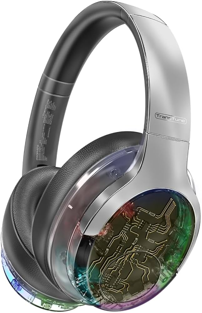 Transtune ANC Wireless Headphones With RGB - TRANSTUNE