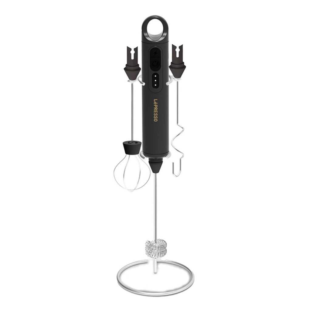 LePresso 3-in-1 Rechargeable Frother - Black