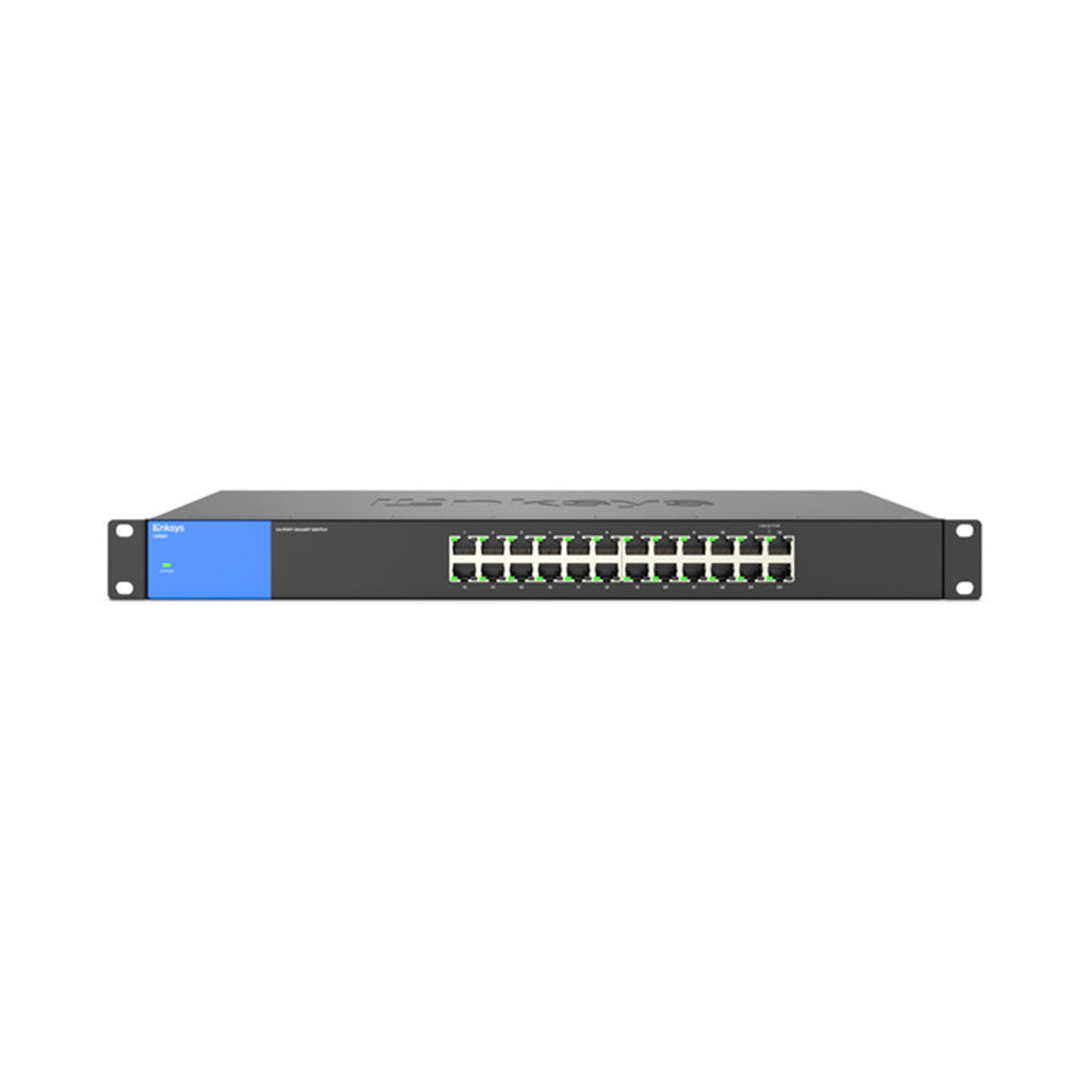 Linksys ( LGS328MPC-EU) 24-Port Managed Gigabit PoE+ Switch with 4 10G SFP + Uplinks 410W - Black