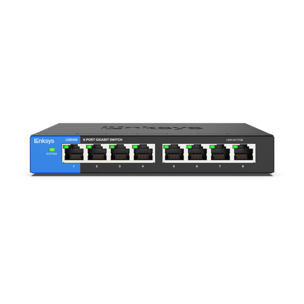 Linksys LGS108 - 8-Port Unmanaged Gigabit Switch