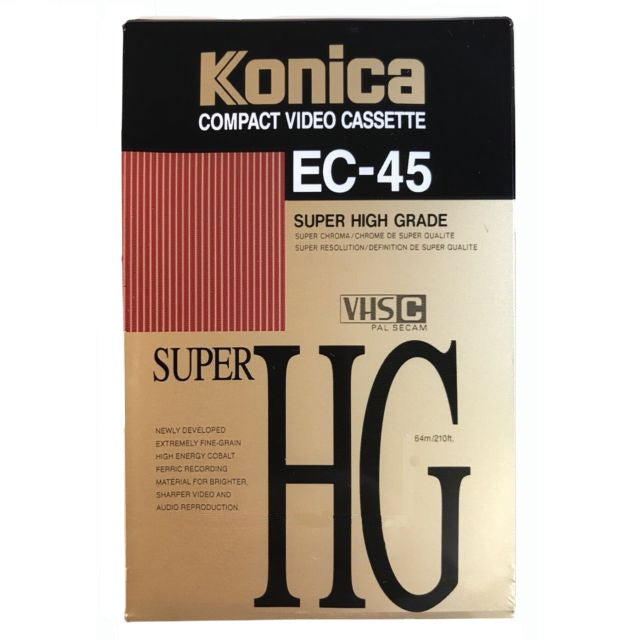 Konica VHS-C Video Cassette 45 Minutes - EC45