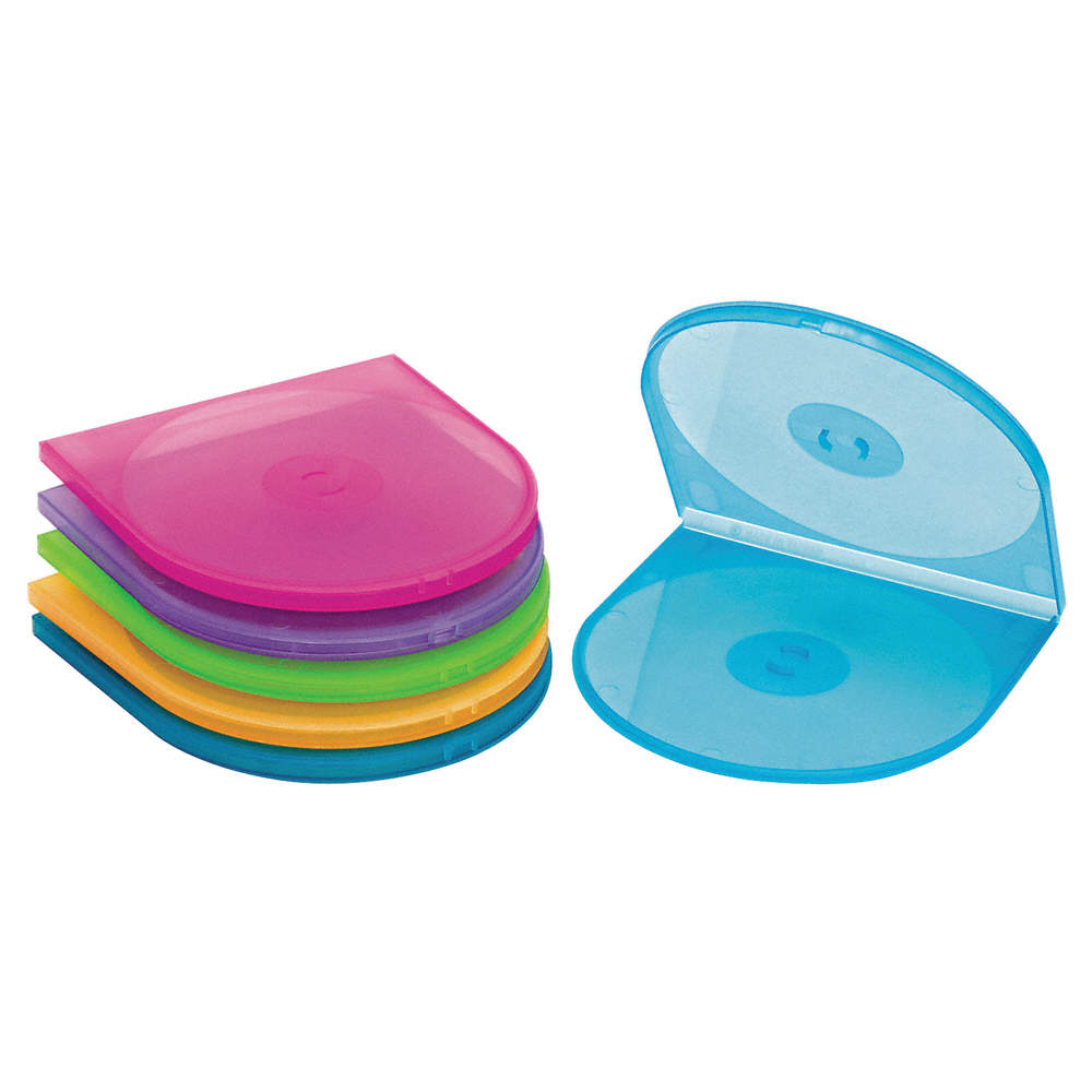 Case CD Single Shell Plastic Colorful Pack of 10 - M88