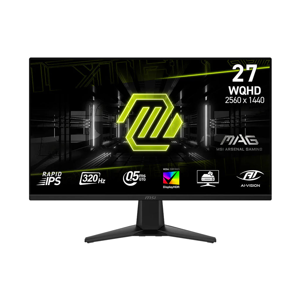 MSI MAG 275QF 27" Rapid IPS WQHD Gaming Monitor - 180Hz - 0.5ms Response - HDR Ready