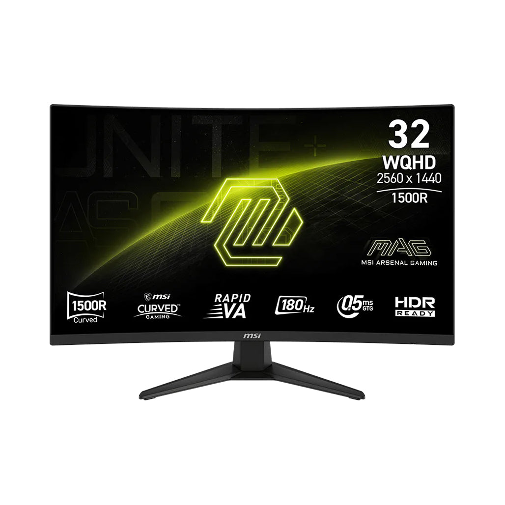 MSI MAG 321CQF E18 32" WQHD Curved 180Hz 0.5ms Gaming Monitor