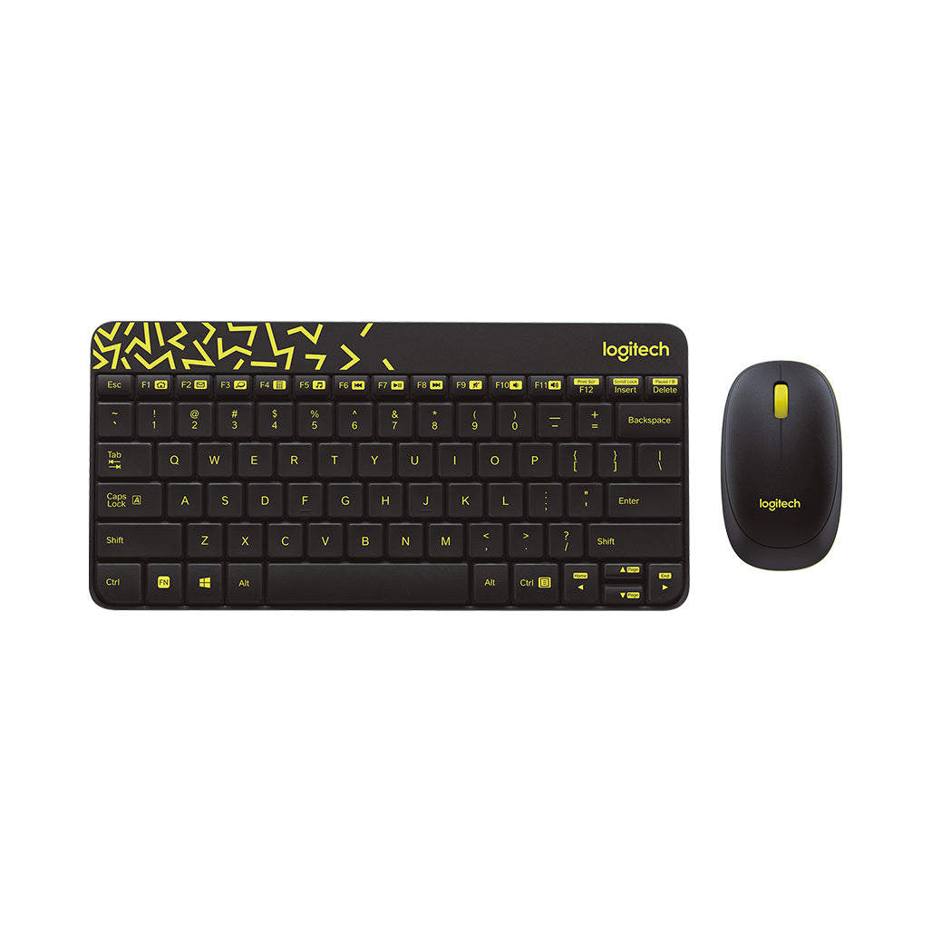 Logitech MK240 Nano Wireless Keyboard and Mouse Combo - Compact - Colorful - and Efficient