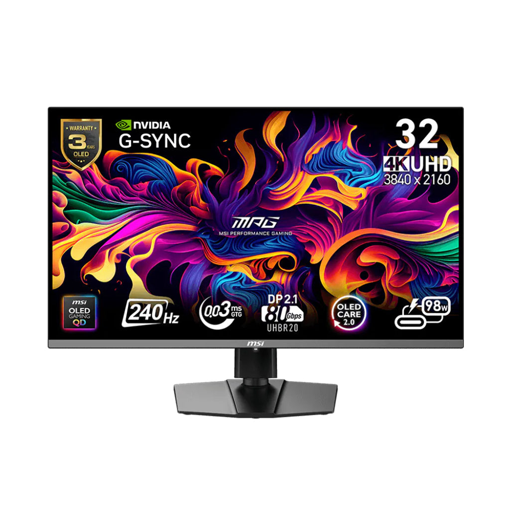 MSI MPG 322URX QD-OLED 32″ 4K 240Hz 0.03ms Monitor