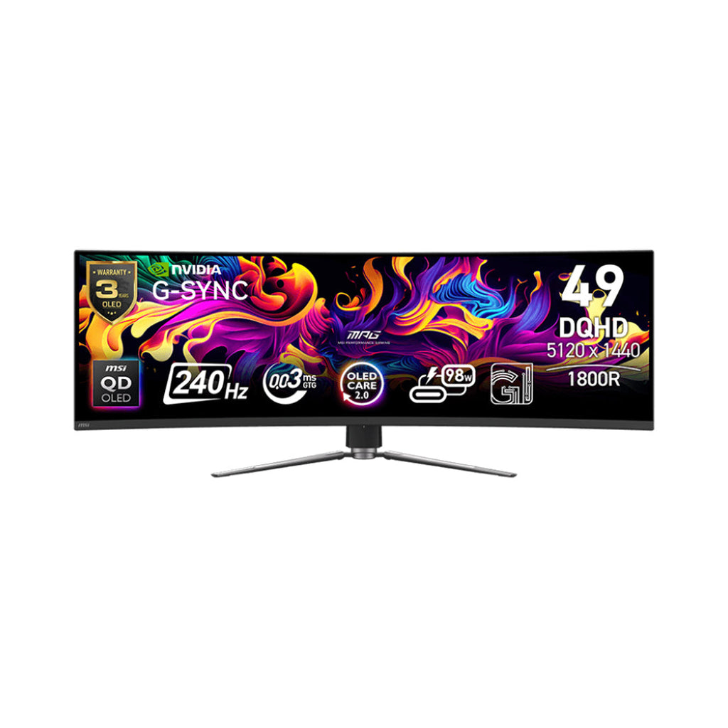 MSI MPG 491CQPX QD-OLED 49-Inch Curved Gaming Monitor
