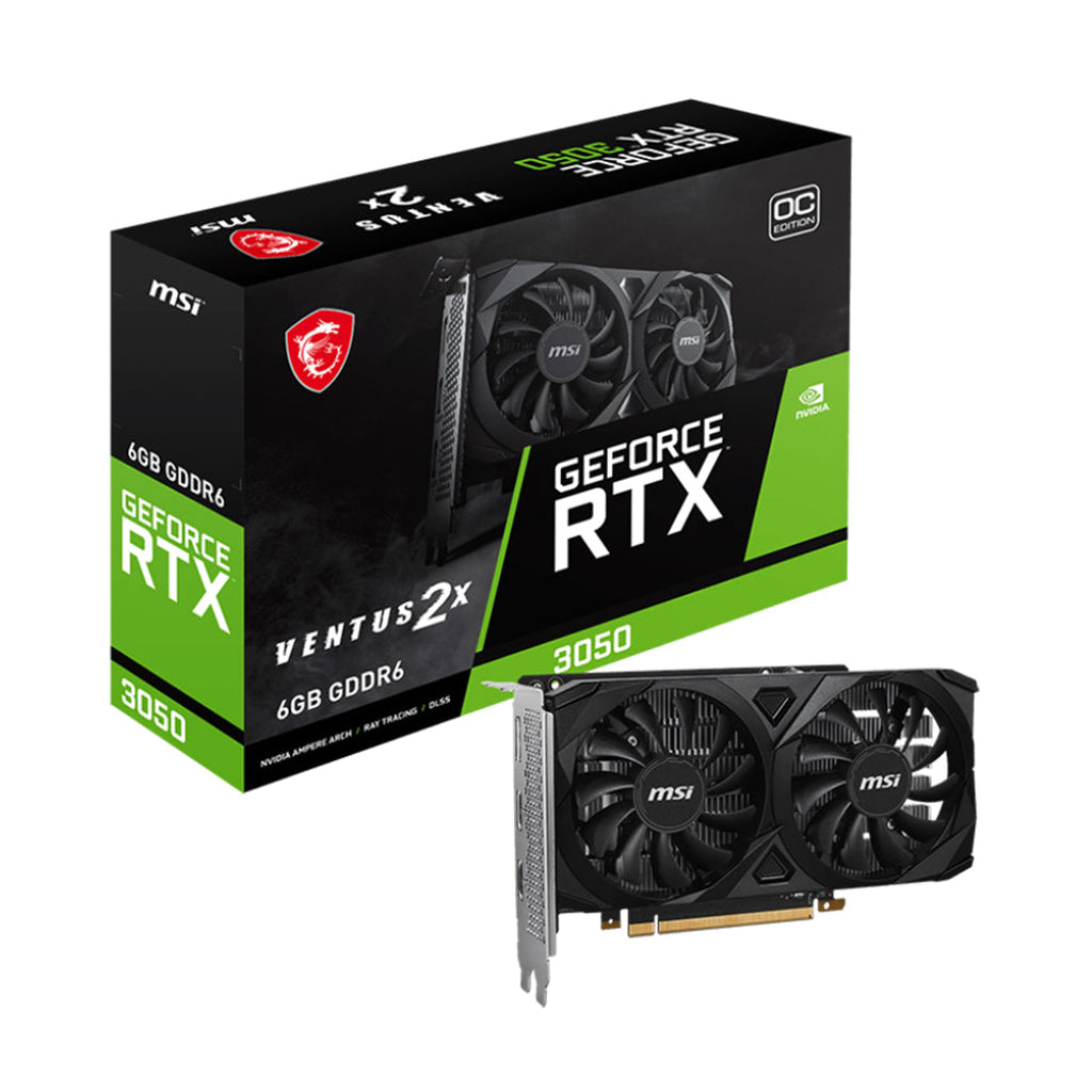 MSI GeForce RTX 3050 VENTUS 2X E 6G OC Graphics Card