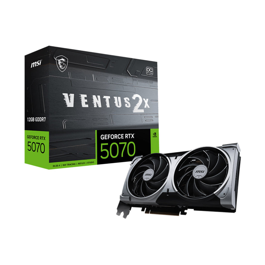 MSI GeForce RTX 5070 12G VENTUS 2X OC Graphics Card