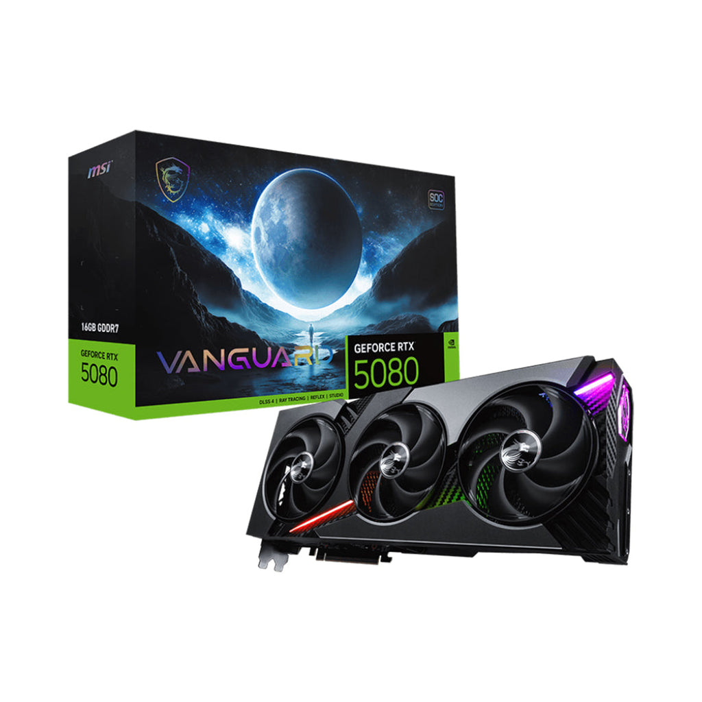 MSI GeForce RTX 5080 Vanguard SOC 16GB GDDR7