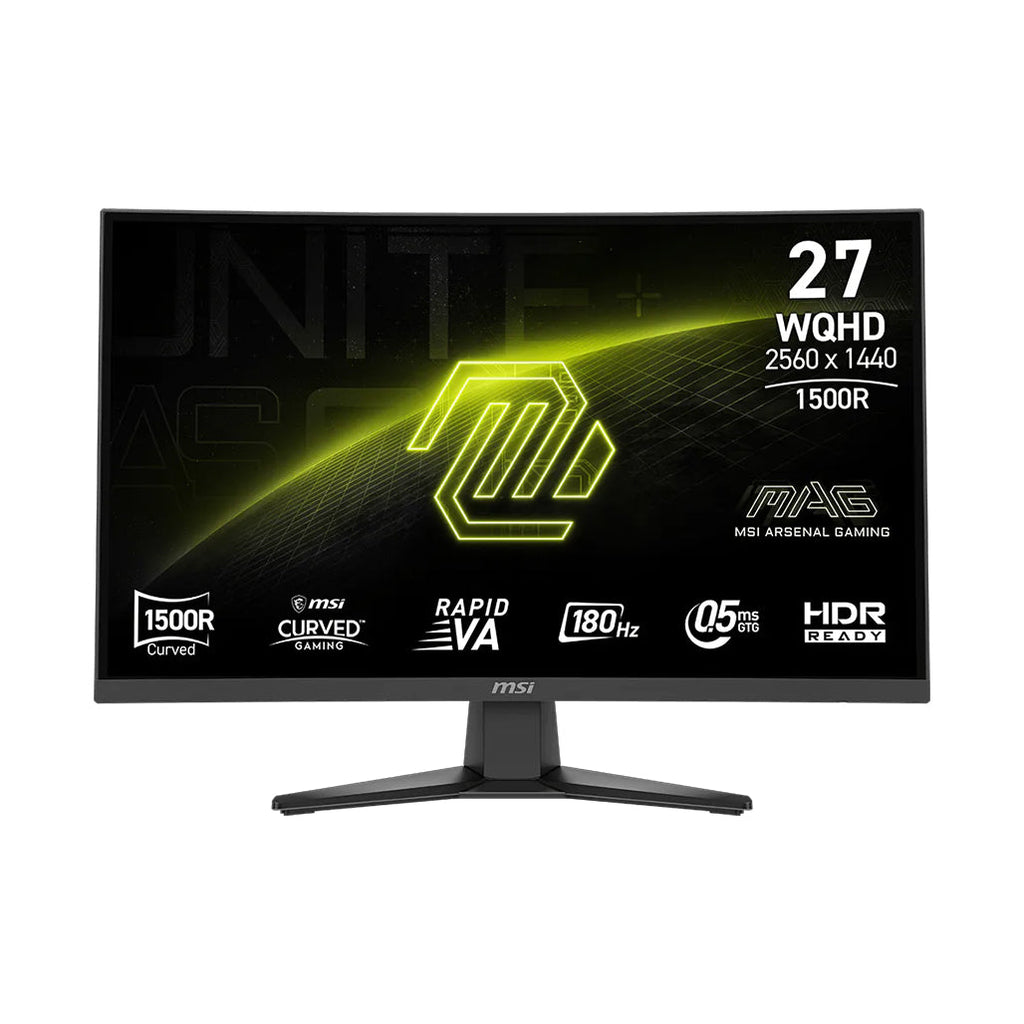 MSI MAG 275CQF E18 27" 180Hz Curved WQHD Gaming Monitor