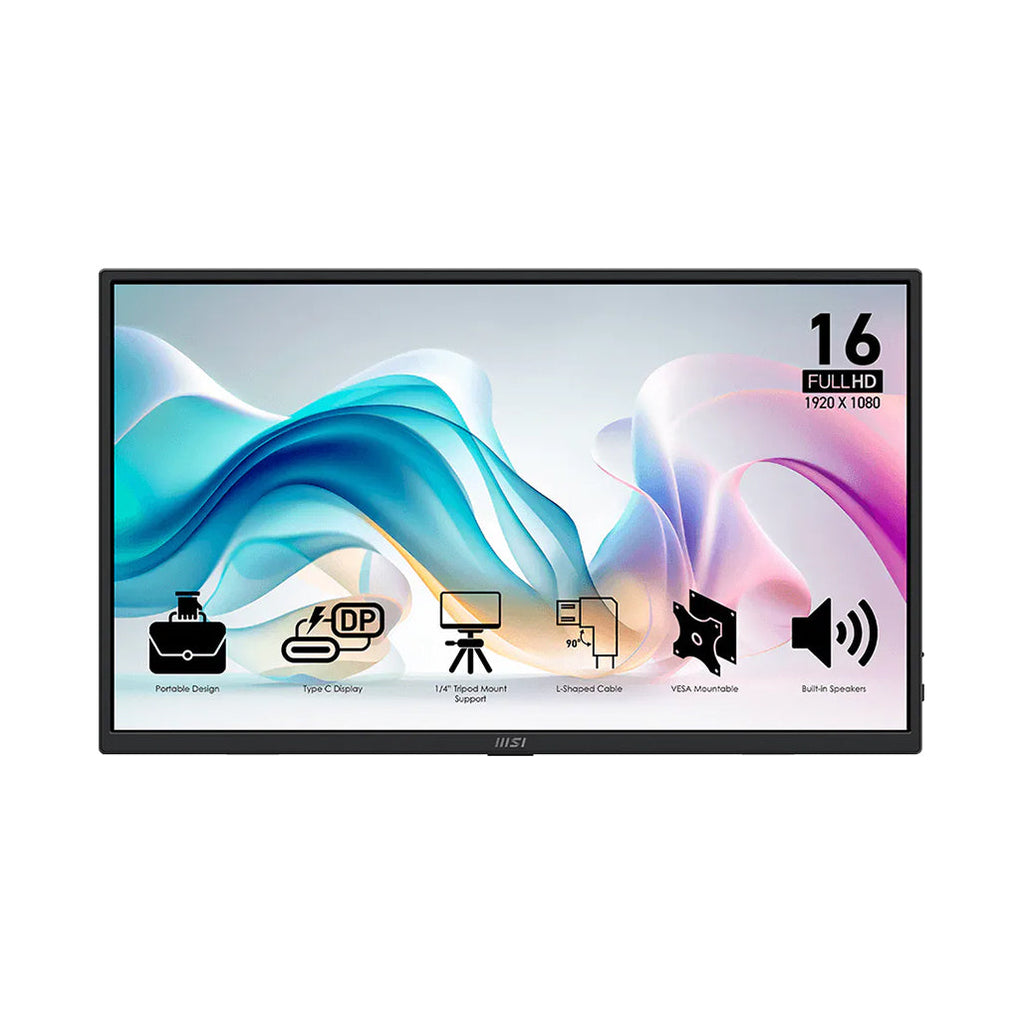 MSI PRO MP165 E6 - 15.6” Portable Monitor