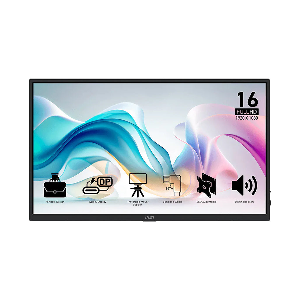 MSI PRO MP165 E6 - 15.6” Portable Monitor