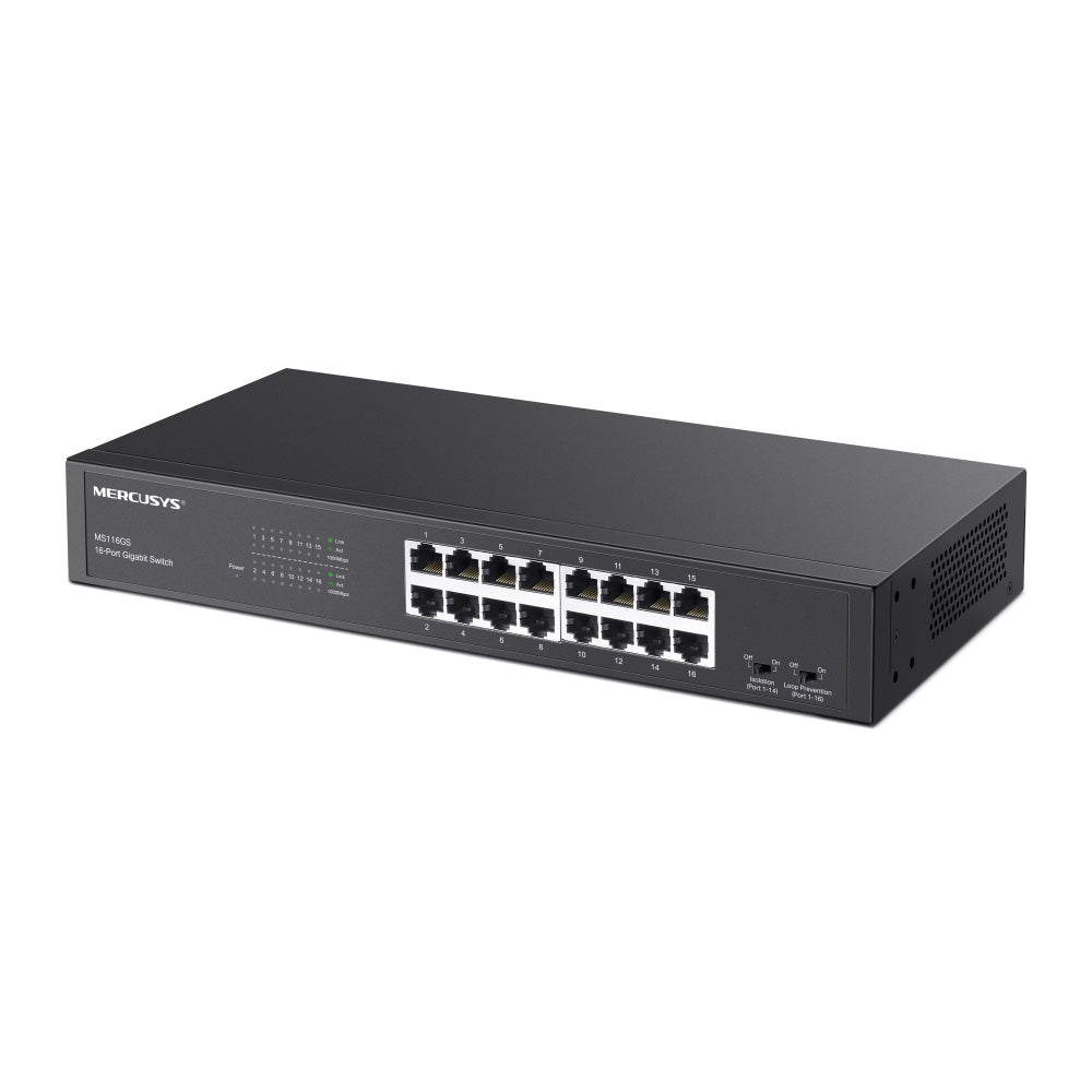 Mercusys 16-Port Gigabit Desktop/Rackmount Switch - MS116GS