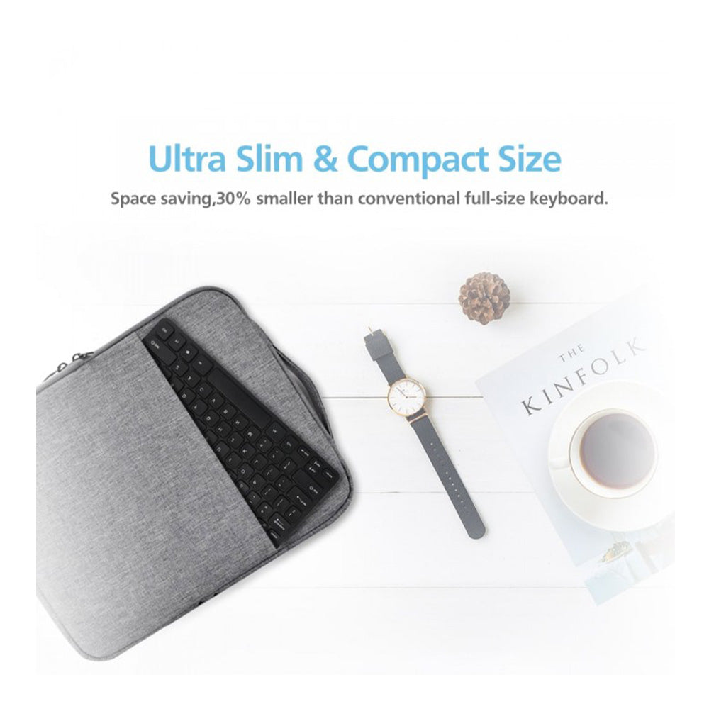 Micropack K-2208stl Wired Compact & Ultra Slim Keyboard ,Black| K-2208STL